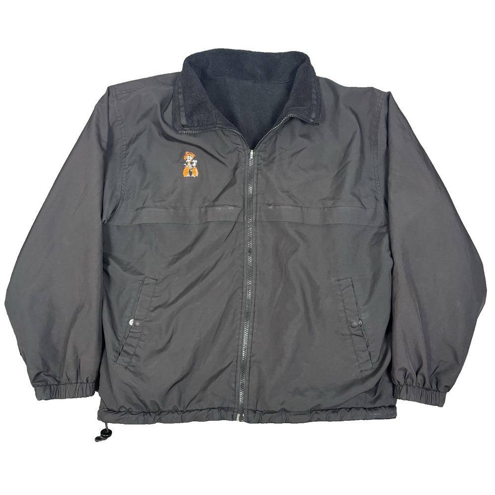 Vintage‎ Oklahoma State Cowboys Jacket Windbreaker Coat OSU Black Medium - Large